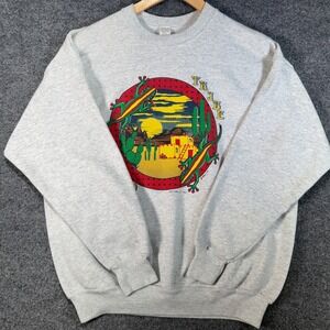 Joe Cool Gecko Tribe Sweatshirt Men's XL Southwest Graphic Vintage USA Made 90's